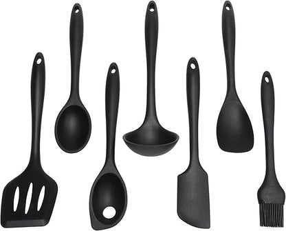 Chef Craft Premium Silicone Cooking Ladle, 11.25 inch, Black