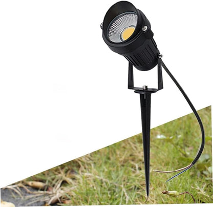 Angoily Outdoor Led Landscape Spotlight Cob Stake Light for Garden Pathway Decor Heavy Duty Warm Light for All Weather Conditions