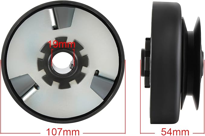 AutoHorizon Centrifugal Clutch 3/4" Bore Belt Pulley Drive for Go Kart Mini Bikes