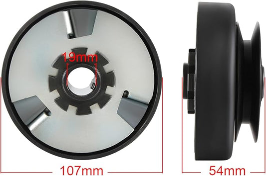 AutoHorizon Centrifugal Clutch 3/4" Bore Belt Pulley Drive for Go Kart Mini Bikes