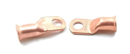 Cable Ends 10pcs 10 AWG-38- Battery Lugs, Heavy Duty Wire Lugs, Ring Terminals,4 Guage Terminals, UL Bare Copper Eyelets Electrical Battery Terminal Connectors