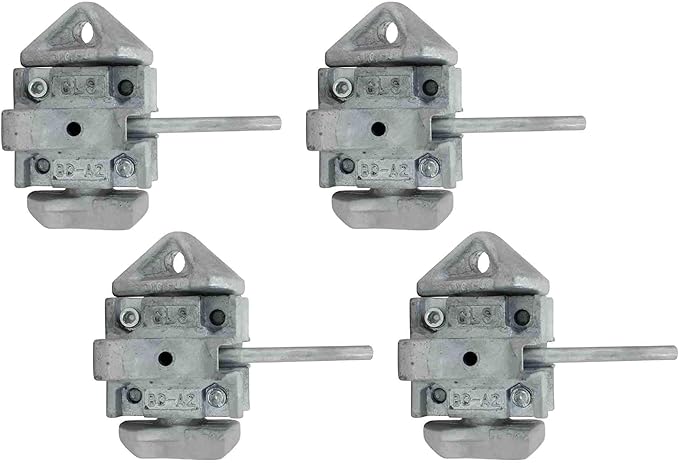 Mytee Products (4 Pack Sea Rail Shipping Container Manual Twist Lock Left-Right Handlocking Casting Steel - No Lever Required