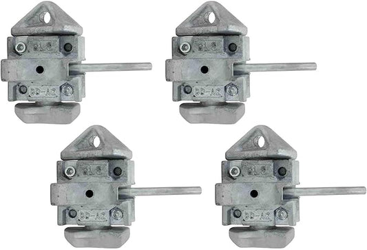 Mytee Products (4 Pack Sea Rail Shipping Container Manual Twist Lock Left-Right Handlocking Casting Steel - No Lever Required