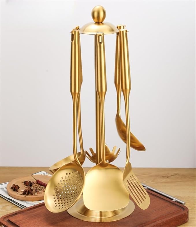 1 Piece, 201 Stainless Steel, Kitchen Cooking Tools, Stir, Golden Gift, Suitable for Flip, Omelette, Baking S Frying Fish Stir Fry and so on.