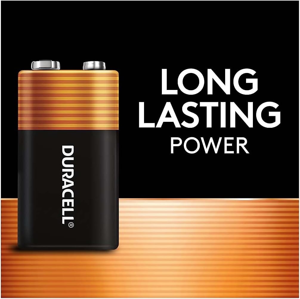 Duracell MN16RT4Z CopperTop Alkaline Batteries, 9V, 4/PK