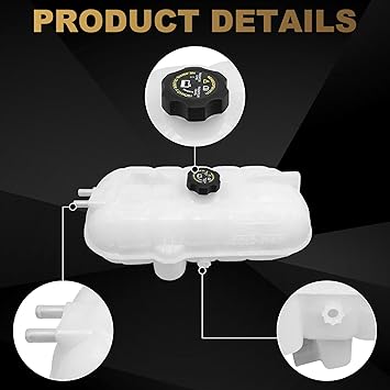 Partsflow Coolant Reservoir Tank W Cap Compatible With 2001-2009 Freightliner Century Class  2003-2009 Freightliner Columbia 603-5201 05-23045-000