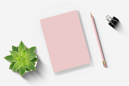 MADE IN USA – Debra Dale Designs Pink Note Pads 5"x7" – 7 Pads, 50 Sheets Each – 20lb Bond Memo Paper for Office Notes & Everyday Writing