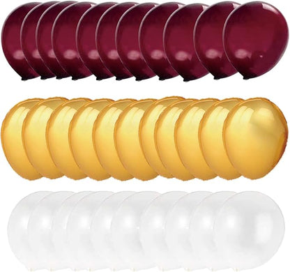 Graduation Decorations Maroon Gold 2025 Burgundy Gold Balloons Birthday Decorations30Pcs 2025 Burgundy Graduation Party DecorationsWedding