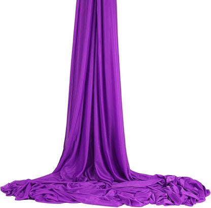 Deluxe L:5.5 Yards W:3 Yard Pilates Yoga Flying Swing Aerial Yoga Hammock Silk Fabric for Yoga Bodybuilding(5mx2.8m)