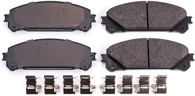 Power Stop 17-1324, Z17 Front Ceramic Brake Pads with Hardware For NX200t, NX300, NX300h, RX350, RX350L, RX450h, RX450hL, Ava, Ca, Highlander, Sienna [Model Specific]