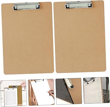 COHEALI 5pcs A4 Writing Clipboard Multi Function Office File Folder Clip Board Vertical Design for Conference and Home Office Use Paper File Clip