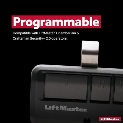 LiftMaster 893LM Security+ 2.0 3-Button Visor Clip Garage Door Opener Remote Control - Compatible only with Security+ 2.0 LiftMaster garage door openers with a yellow programming button