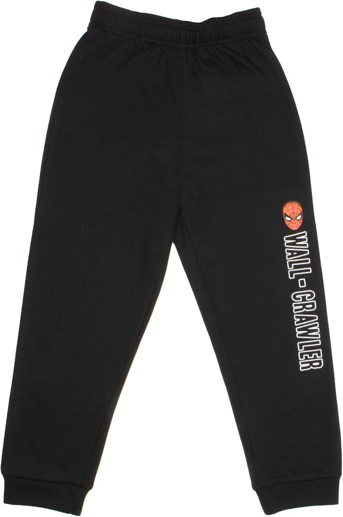 Marvel Avengers Spider-Man Black Panther Miles Morales Boys 2-Piece Fleece Sets, Fleece Hoodie and Pants Bundle Set for Boys