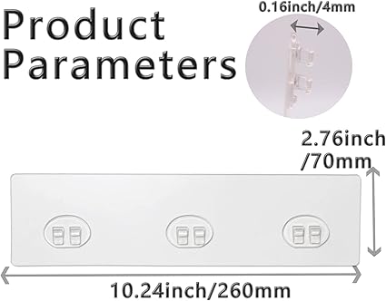 4 Pack Shower Caddy Adhesive for Replacement, Strong Transparent Adhesive for Shower Caddy Sticky Pads, No Drilling for Corner Shelf Basket, Bathroom Storage Shelves, Kitchen Racks and Soap Holder