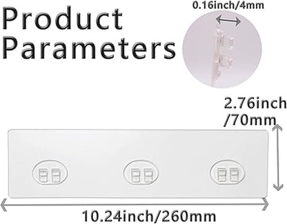 4 Pack Shower Caddy Adhesive for Replacement, Strong Transparent Adhesive for Shower Caddy Sticky Pads, No Drilling for Corner Shelf Basket, Bathroom Storage Shelves, Kitchen Racks and Soap Holder