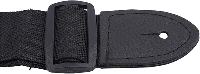 Sevenfly Adjustable Guitar Strap Suitable for Electric, Acoustic Guitar, Bass (Black)