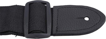Sevenfly Adjustable Guitar Strap Suitable for Electric, Acoustic Guitar, Bass (Black)