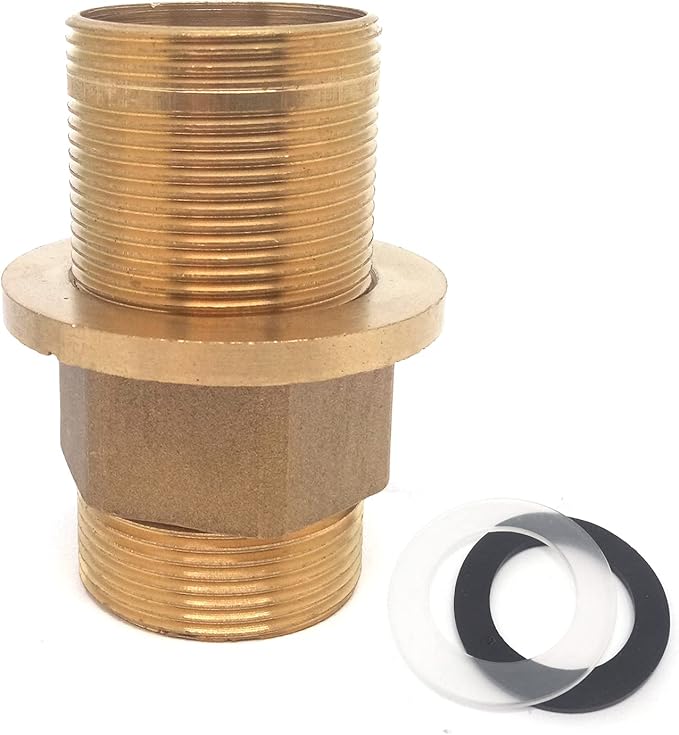 1pcs 2.32Inch Length Shank Nuts Faucet Tap Extension,Faucet Mount Extension Shank Threaded Pipe Mounting(Type:3)