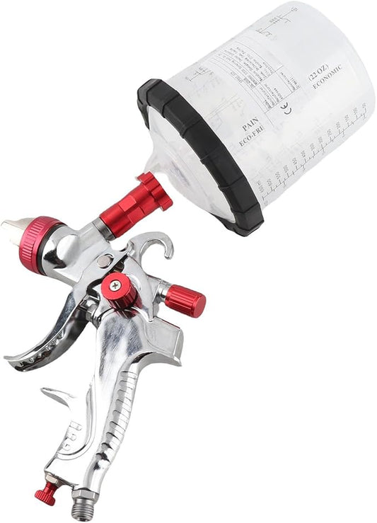 HighPerformance HVLP Automotive Paint Spray Kit - Compact, Adjustable Nozzle Sizes - Auto Spray Torch Kit with G1/4 Air Inlet for Auto Repairs