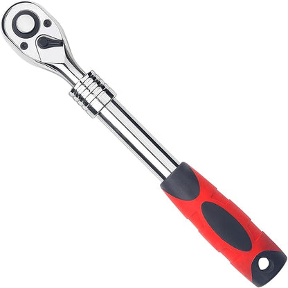 12-Inch Drive Extendable Ratchet Wrench,12" Drive 72-Tooth Quick-release Retractable Socket Wrench Reversible