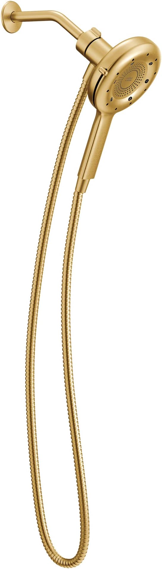 Moen N400H0BG Quattro Handheld Four Unique Shower Experiences and Magnetix Dock, Brushed Gold