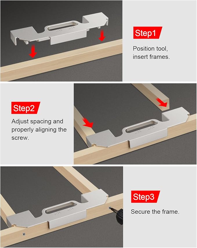 Kolvoii 3 in 1 Framing Tools, 12", 14"  16" On-Center Stud Layout Tool, 100 Cast Aluminum Framing Jig, Stud Framing Tool for Walls, Roofs, Floors or Ladders