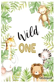 Notebook - The animal mini journal notebook for Baby, notebook for Kid 203: Zoo Animals 10_ 6in x 9in x 114 Pages White Paper Blank Journal with Black Cover Perfect Size