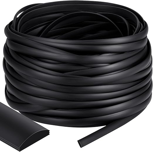 Flat Screen Spline 0.315 Width Vinyl Screen Spline Flat Bottom and Curved Top Edge Screen Spline for Replace The Glass Screen on Windows or Patio Screen Doors, 0.092" Thickness (100 ft)