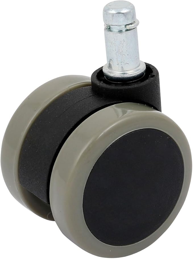 2 Inch Power supply and power module Dia Double Wheel PU Cover Swivel Casters Gray for Office Chair