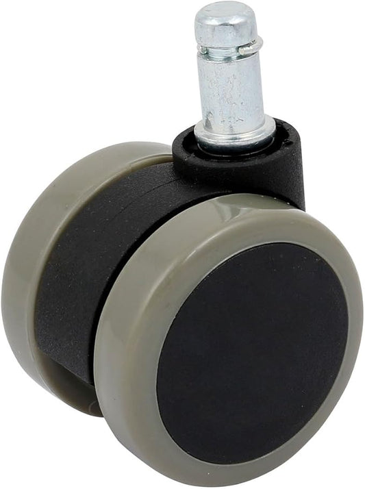 2 Inch Power supply and power module Dia Double Wheel PU Cover Swivel Casters Gray for Office Chair