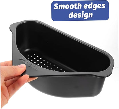Kitchen Sink Food Drain Basket Triangle Design Easy to Assemble Drying Basket