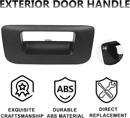 PIT66 Black Tailgate Handle Bezel Compatible with 2007 2008 2009 2010 2011 2012 2013 2014 Chevy SilveradoGMC Sierra GM1916107