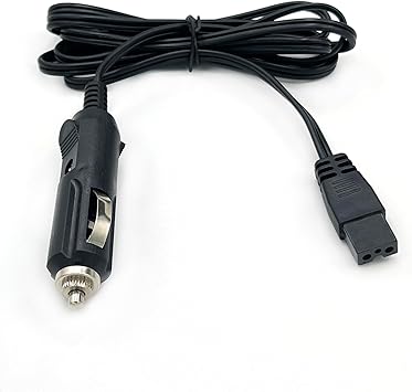 12V DC Car Cooler Power Cable,2 Pin Lead Car Cooler Box Mini Fridge Replacement Portable Extension Cord for Igloo,Wagan,Juggernog Cooler,Car Travel 3M