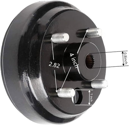 Golf Cart Brake DrumHub Assembly (Electric) for EZGO TXT Golf Carts Replace 19186G1