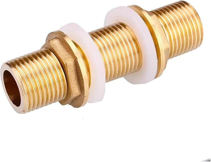 14" 38" 12" 34" BSP Male Full Therad Brass Pipe Fitting Water Tank Jointer Connector OROAOBOMT(BSP3I4 L 80mm)