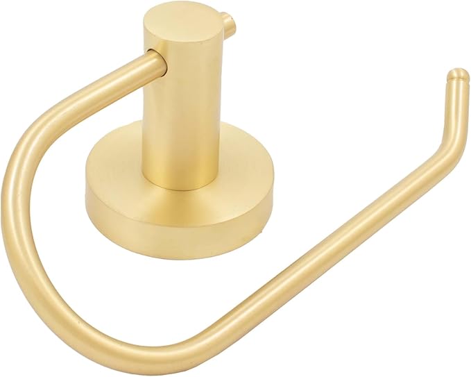 Stone Harbor Hardware Zurich Euro Paper Holder, Satin Brass