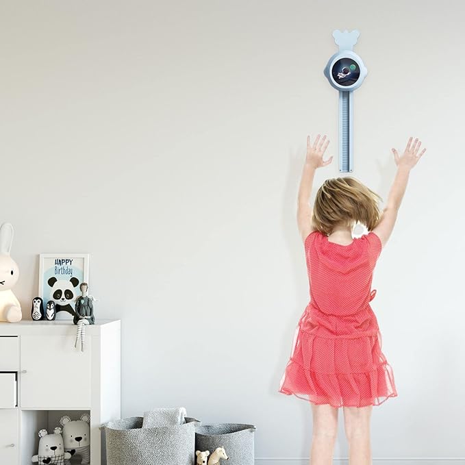 Touch High Jump Counter for Kids  Kid Height Tracker Wall Height Adjustment  Touch High Jump Counter, Voice Broadcast Wall Vertical Ruler for Training Bounce and Promoting Height Growth