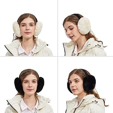 Surblue Cute Animal Earmuffs Winter Warm Outdoor Ear Covers Headband Fur Earwarmer...