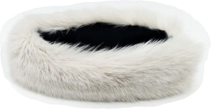 Hima 100% Real Fox Fur Full Skin Headband, Made in US