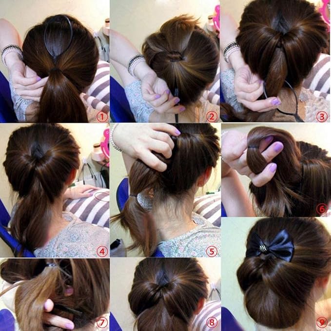 4 Pcs Hair Twist Styling Clip Stick Bun Maker Braid Tool Comb Hair Accessories