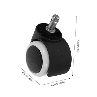 ARTIBETTER 4Pcs Office Chair Caster Wheels Swivel Rolling Chair Replacement Casters for Office Barber Chairs Stylish Design Optimal Stability Rotation