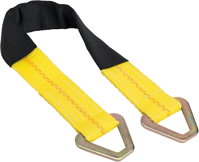 Keeper  2 x 24 Premium Axle Tie Down Strap with D Rings - 3,333 lbs. Working Load Limit and 10,000 lbs. Break Strength,One Color