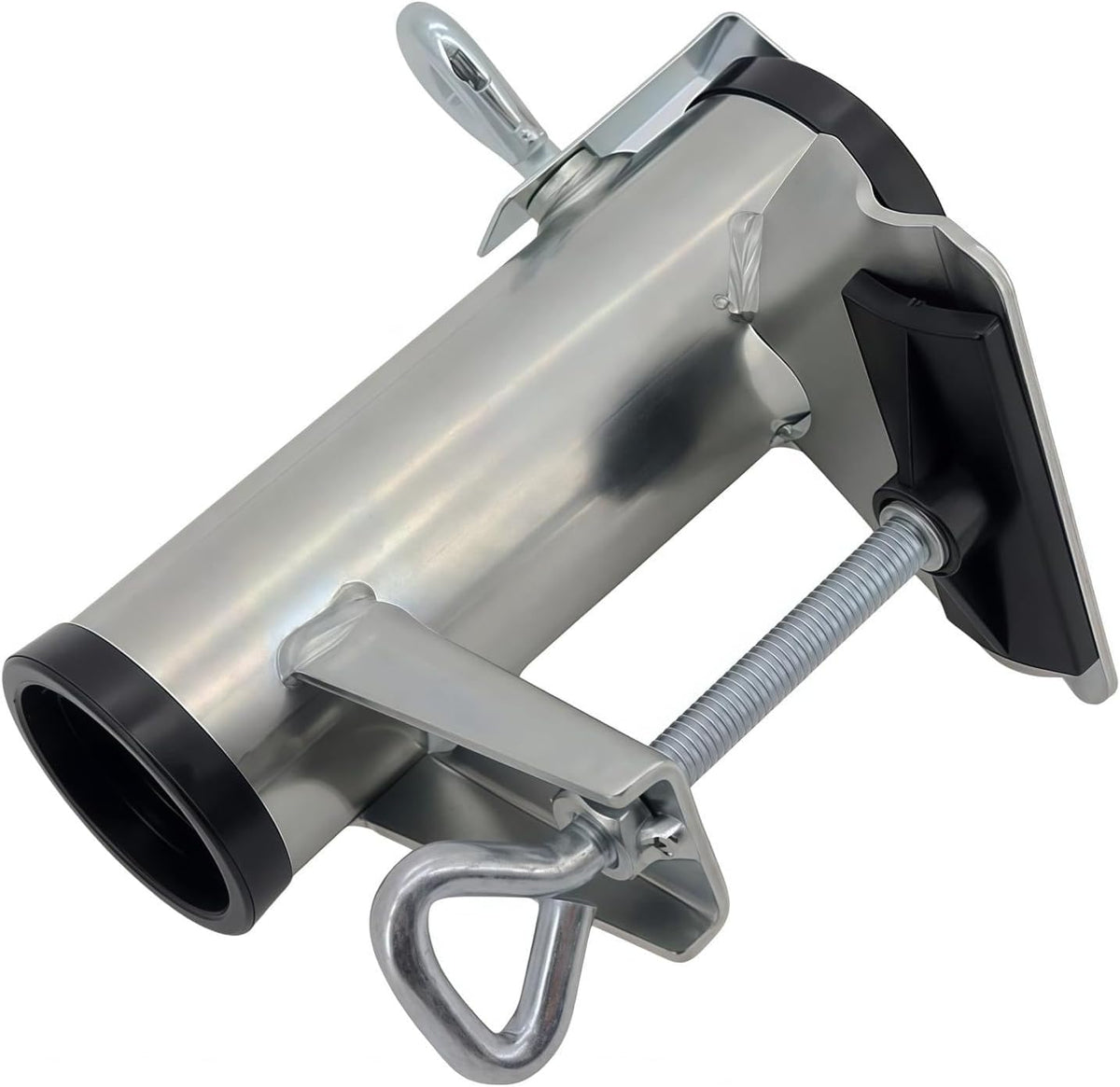 Upgrade Patio Umbrella Holder Heavy Bench Buddy Deck Umbrella Holder Clamp Holder Clip Strong Durable Metal Parasol Holder Beach Fishing Umbrella Mount Chair Clamp