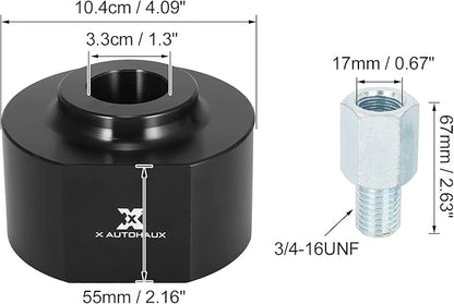 X AUTOHAUX 2.5 Inch Front Suspension Spring Strut Spacer Leveling Lift Kit for Ford F150 2WD 1981-1996 for Ford F-250 F-350 Super Duty 2WD 1999-2020