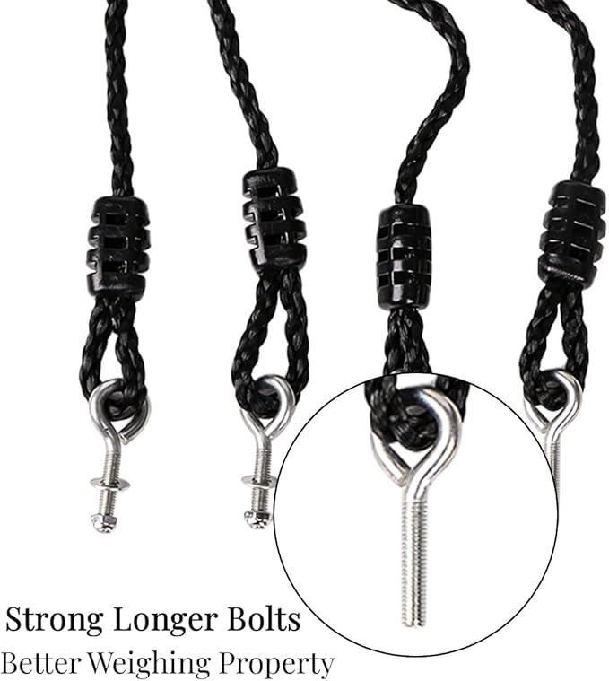 Saucer Tree Swing - Multi-Strand Ropes Replacement Support 700 lbs 80 inch Length Adjustable - Pack of 2