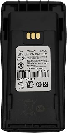 NNTN4497CR 7.4V 2250mAh Li-ion Battery for Motorola CP040 CP140 CP150 CP160 CP180 CP200 CP200D CP200XLS EP450 EP450S GP3188 GP3688