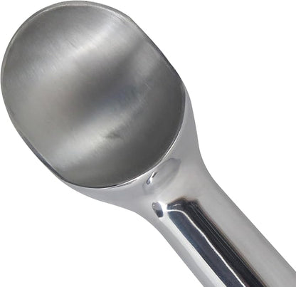 Zeroll 1012 Original Ice Cream Unique Liquid Filled Heat Conductive Handle Simple One Piece Aluminum Design Easy Release 24 Scoops per Gallon Made in USA, 3-Ounce, Silver