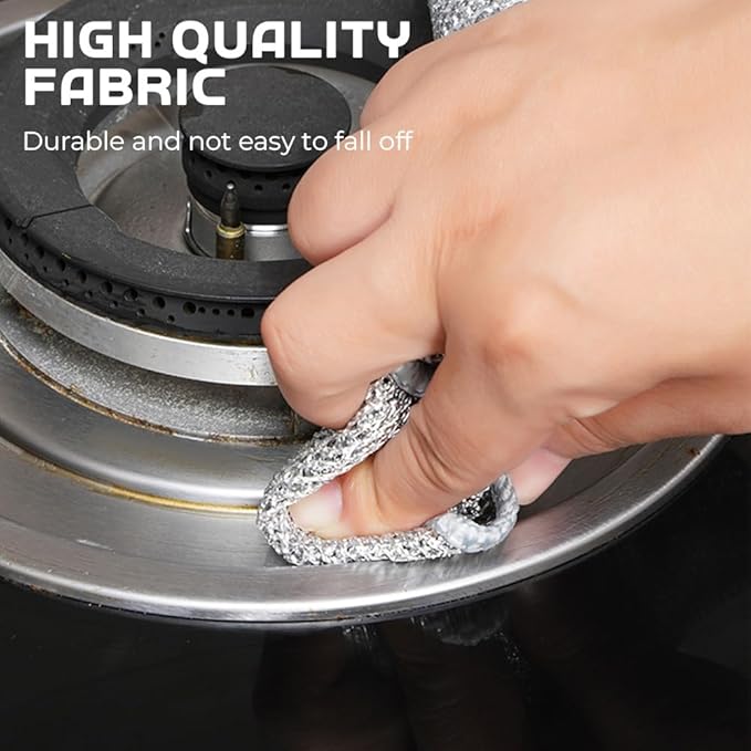 Multipurpose Wire Dishwashing Rags, 2024 New Metal Wire Dishwashing Cloths Towels Scrubs Cleans, Premium Scrubbing Wire Dishwashing Rags Non-Scratch Wire Dishcloth for Dishes, Sinks(5)