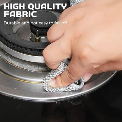 Multipurpose Wire Dishwashing Rags, 2024 New Metal Wire Dishwashing Cloths Towels Scrubs Cleans, Premium Scrubbing Wire Dishwashing Rags Non-Scratch Wire Dishcloth for Dishes, Sinks(5)