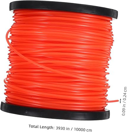 Grass Trimmer Line 100 2.4mm Diameter Nylon Lawn Mower Cutting String Universal Compatibility Easy to Use Replacement Spool